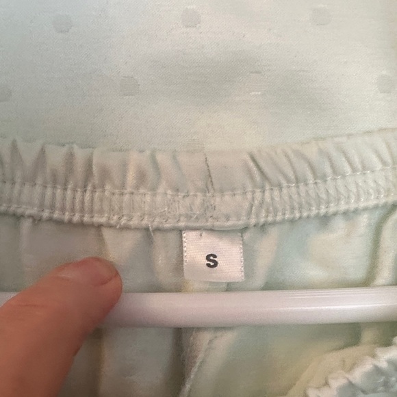 Miss Elaine Mint Green Pajama Top - Picture 3 of 5